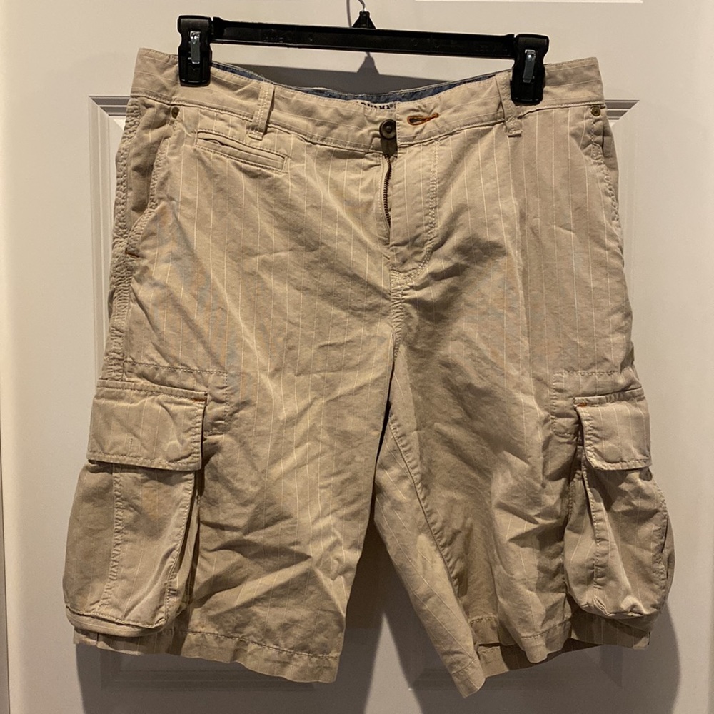 Pinstripe cargo shorts